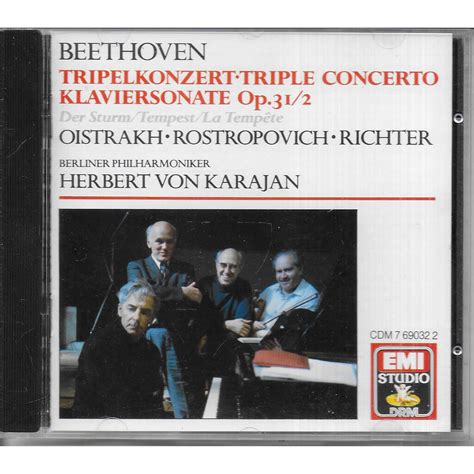 Triple Concerto By Beethoven Cd With Alainl Ref