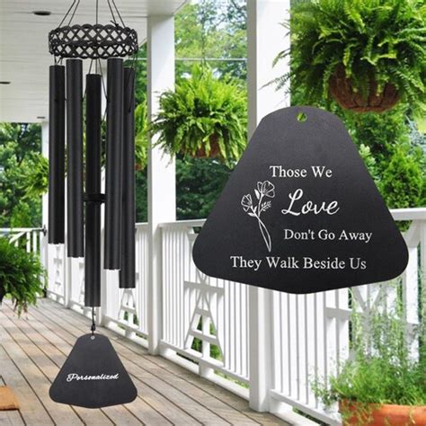 Personalized Memorial Wind Chimes Outdoor Custom Wind Chime Etsy