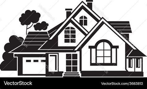 Private house Royalty Free Vector Image - VectorStock