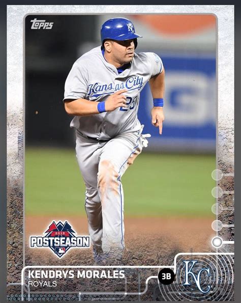 Kendrys Morales Kansas City Royals Post Season Insert Card 2015 Topps BUNT