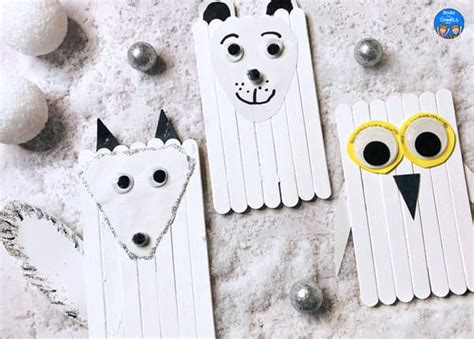 Arctic Animal Crafts with Printable Templates