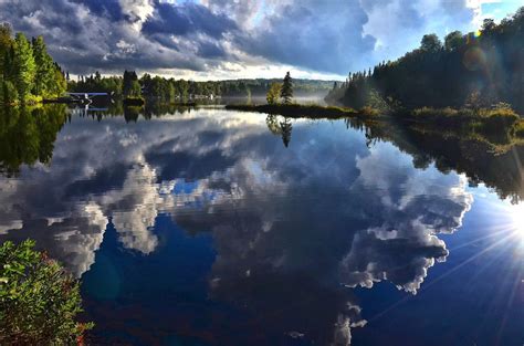 Free Images Water Nature Cloud Sky Sunlight Morning Lake River