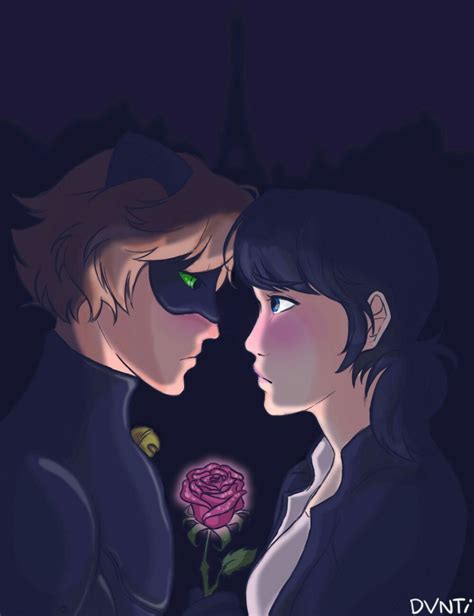 Marinette And Chat Noir Miraculousladybug All Credit To The Artist Notasovietsky Lady Bug