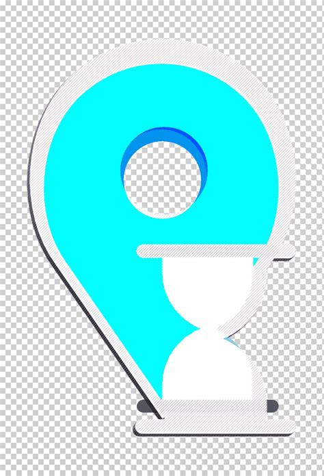 Ikon Aset Interaksi Ikon pin Ikon penampung, Pirus, Desain Grafis ...