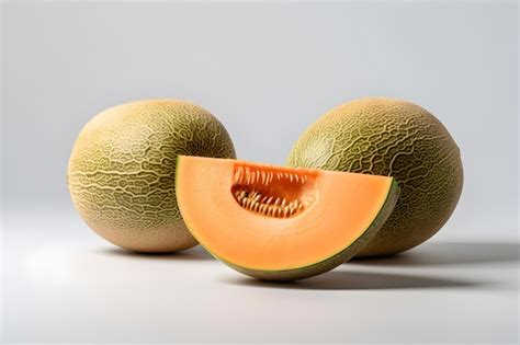 Premium AI Image Melon On White Background