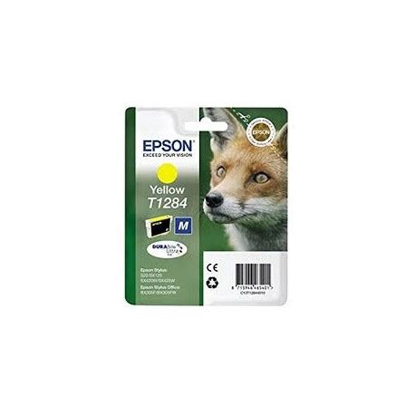 Epson T1284 Renard Cartouche D Encre Originale Jaune