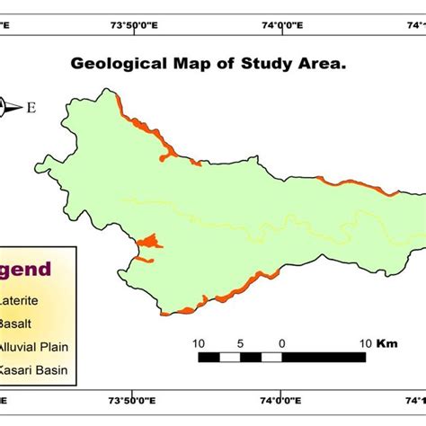 Geological map of Kasari river basin. | Download Scientific Diagram