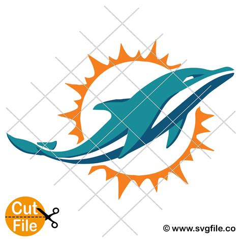 Miami Dolphins SVG Layered Logo SVG File - svgfile.co ♥︎ © 2019-2025