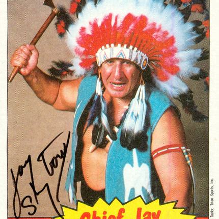 Chief Jay Strongbow signed 1985 Topps WWF Trading Card – Signed By ...