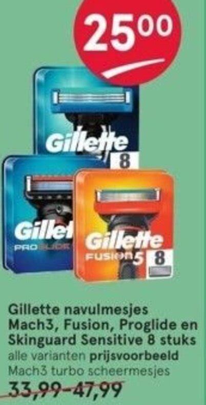 Gillette Navulmesjes Mach Fusion Proglide En Skinguard Stuks