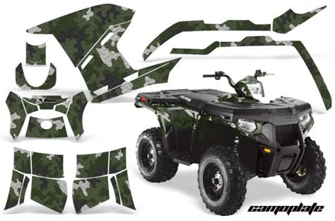 Dekorekit Grafik Kit Dekor Camo Plate Polaris Sportsman 800 500 Quad