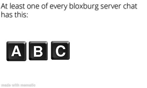 "ABC to rp" : r/Bloxburgmemes