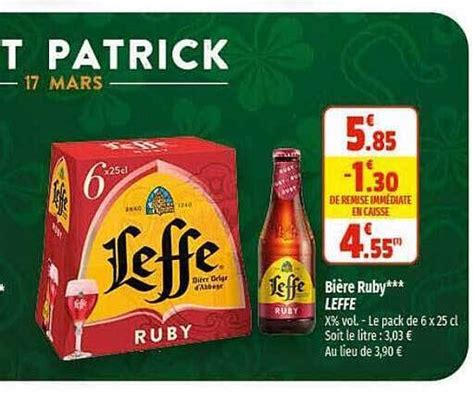 Promo Bi Re Ruby Leffe Chez Coccimarket