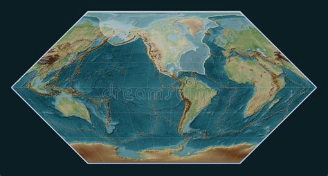 North American Tectonic Plate. Wiki. Eckert I. Volcanoes and Bou Stock Illustration ...