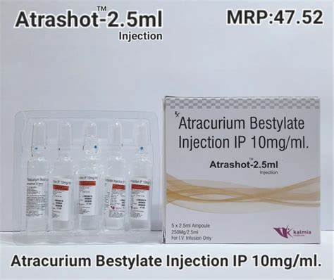 Atracurium Besylate Injection Ip Mg Ml Mg Ml Ml At