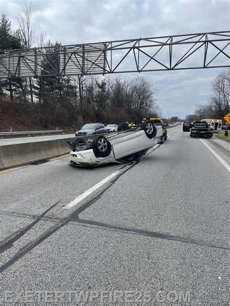 Crews Respond To Rollover On 422 Exeter Township Fire Department