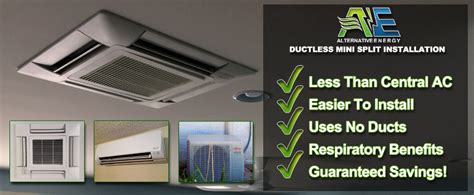 Mini Split Ac Installation Ductless Air Conditioning Alternative Energy