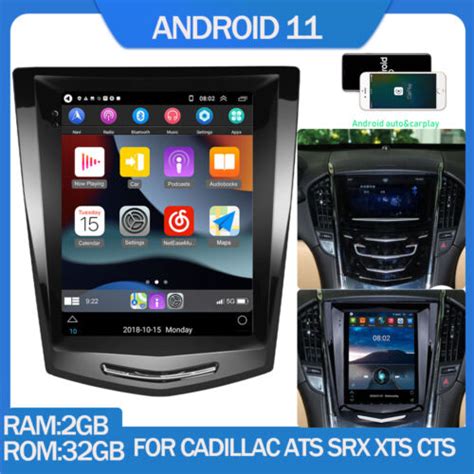 Autoradio Android 11 Navi Stéréo Carplay Pour Cadillac Ats Srx Xts Atsl