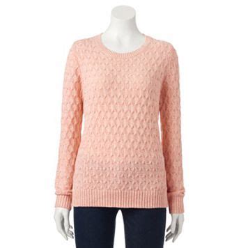 Women S Croft Barrow Essential Cable Knit Crewneck Sweater