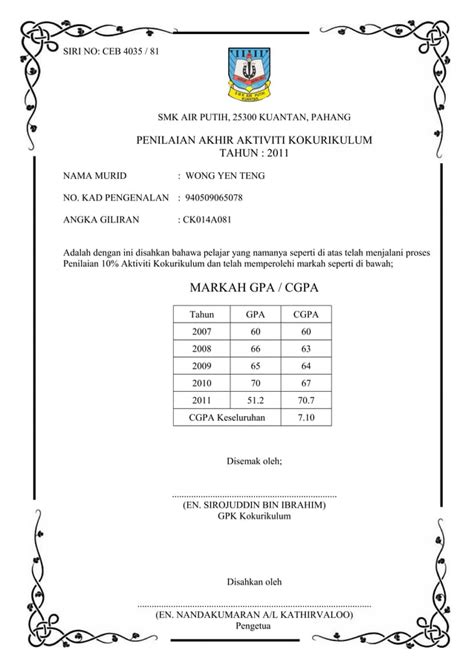 Contoh Sijil Koko Pdf Free Download