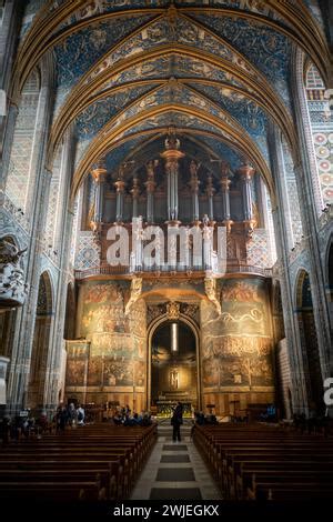 Inside The Cathedral Basilica Of Saint Cecilia In Albi France A World