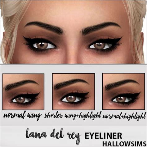 Sims 4 CC S The Best HallowSims LANA DEL REY EYELINER Amzn To