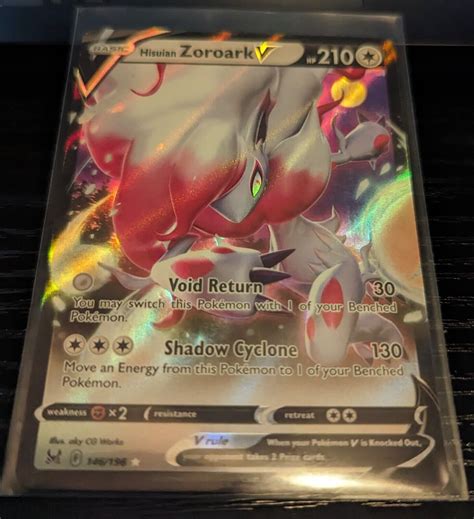 Pok Mon Tcg Hisuian Zoroark V Sword Shield Lost Origin Holo