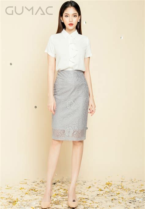 무료 이미지 사무실 유행 셔츠 바지 의류 화이트 허리 Pencil Skirt 목 작물 가기 어깨 패션