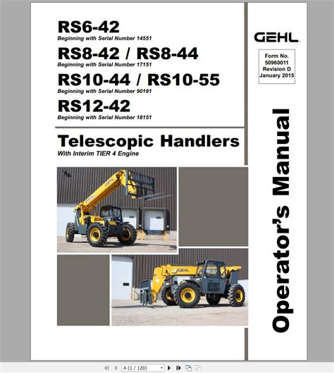 Gehl Telescopic Handler Rs Rs Rs Rs Rs Gen