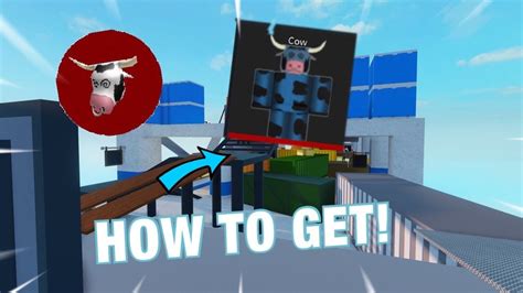 How To Get The Cow Skin In Roblox Arsenal Youtube