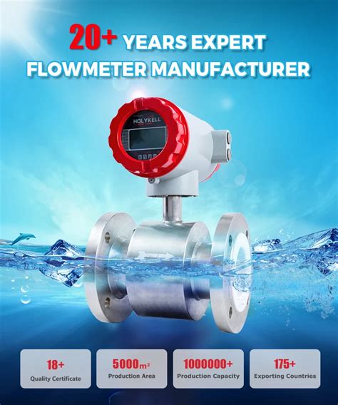 Holykell E Digital Electromagnetic Water Flow Meter Factory Direct