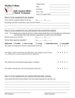 Fillable Online Smccd Offsite Evaluation Form Smccd Fax Email Print