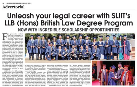 Unleash Your Legal Career With Sliit S Llb Hons British Law Degree Program Sliit