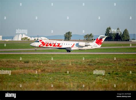 Air Canada Jazz Commercial Jet Aircraft Taking Off The Ottawa Mcdonald