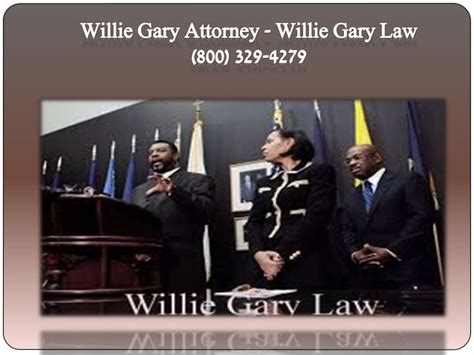 Lawyer Willie Gary - Willie Gary Law (800) 329-4279