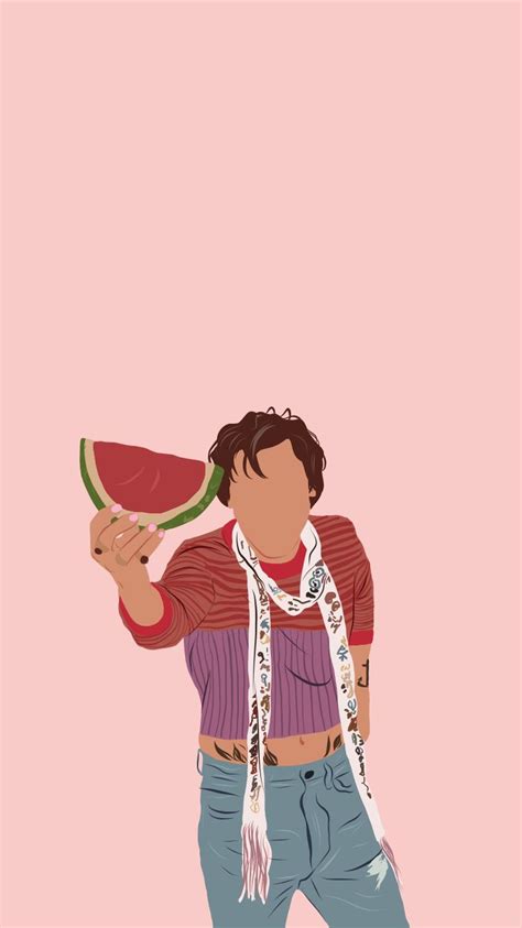 Harry Styles Wallpaper Fondo De Pantalla Harry Styles Watermelon Sugar Harry Styles Drawing