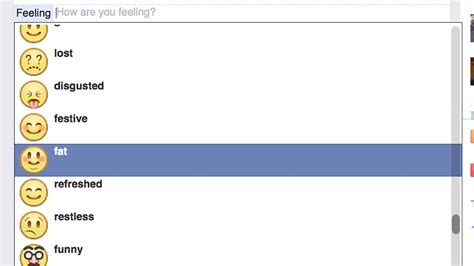 Is Fat A Feeling Body Image Group Calls For Facebook To Remove Feeling Fat Emoji Abc13 Houston