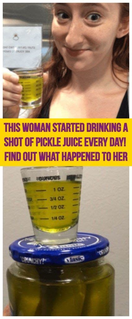 This Woman Started Drinking A Shot Of Pickle Juice Every Day Find Out