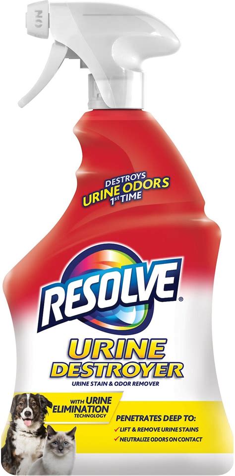 RESOLVE Urine Destroyer Stain & Odor Remover, 32-oz bottle - Chewy.com