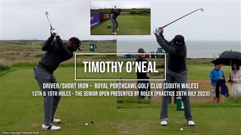 Timothy O Neal Golf Swing Driver Short Iron Royal Porthcawl Golf