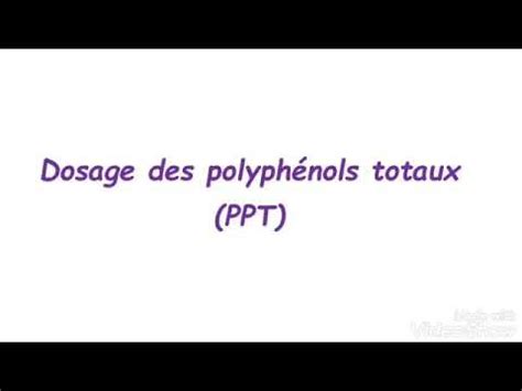 Dosage Des Polyph Nols Totaux Youtube