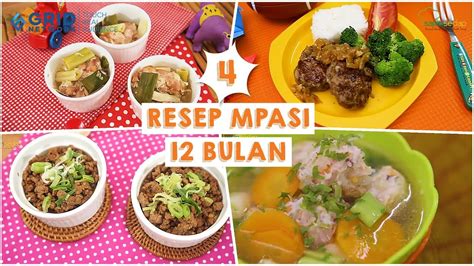 4 Resep MPASI 12 Bulan Yang Enak Dan Bergizi YouTube