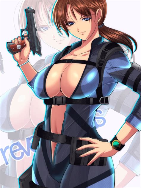 Resident Evil Game Hentai Blue Eyes Puffy Nipples Big Breasts