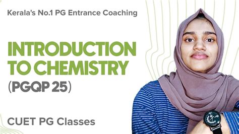 Introduction To Chemistry CUET PG SCQP08 Kerala S No 1 CUET PG