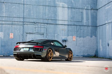 Gallery 2017 Audi R8 V10 Plus On VOSSEN Gold Forged Wheels CAR