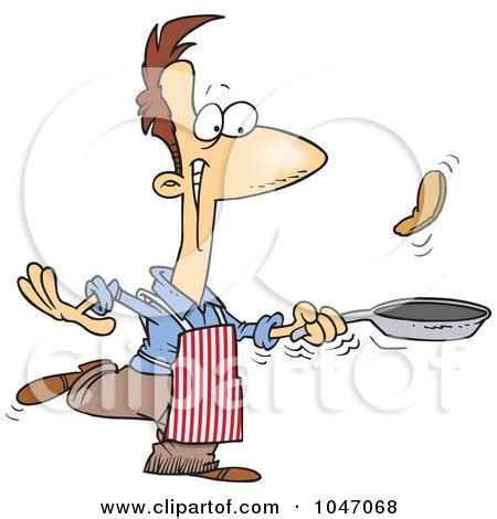 Royalty-Free (RF) Clip Art Illustration of a Cartoon Man Flipping ...