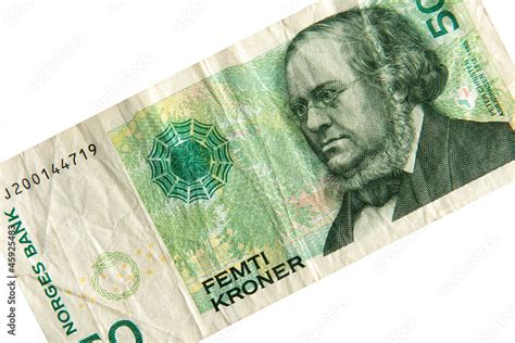 Banknote Aus Norwegen Norwegische Kronen Stock Foto Adobe Stock