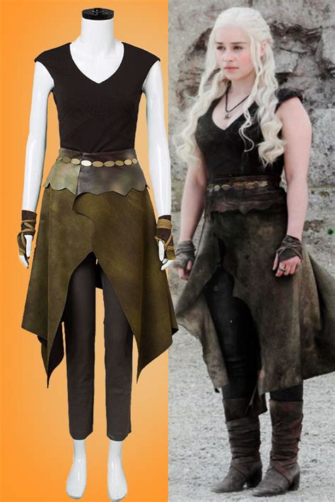 Game of Thrones Daenerys Targaryen Khaleesi Dothraki Costume Halloween Cosplay | eBay | Khaleesi ...