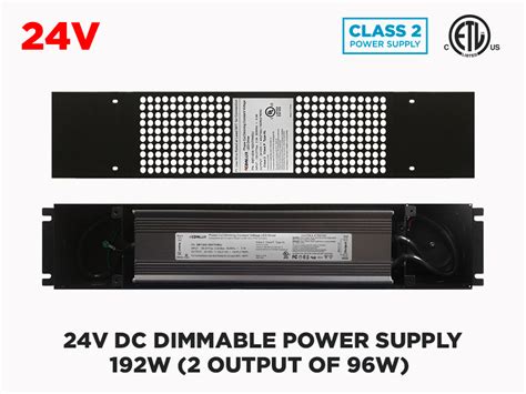 192w 2 X 96w 24v Universal Dimmable Led Driver Class 2