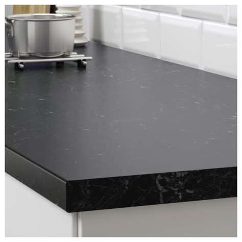 SÄljan Countertop Black Marble Effect Laminate 98x1 12 Ikea In